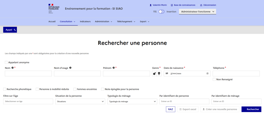 image du site web si siao