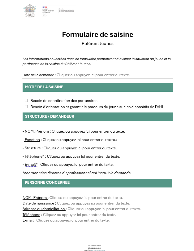 formulaire de saisine du référent jeunes